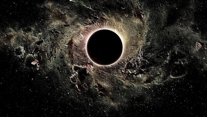 Ein schwarzes Loch. Quelle: infuture.com