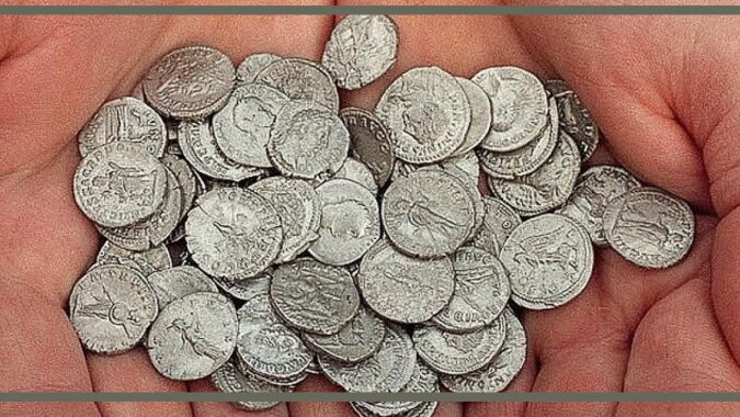 Gefundene Münzen. Quelle: dailymail.co.uk