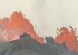 Vulkan Fagradalsfjall in Island. Quelle: Screenshot YouTube