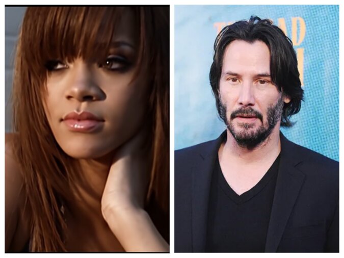 Rihanna und Keanu. Quelle: Screenshot YouTube