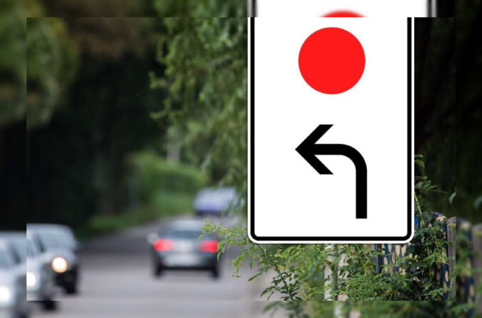 Verkehrsschild mit rotem Punkt. Quelle: Screenshot Youtube