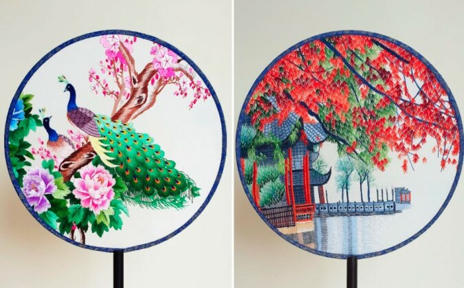 "Schönheit in Miniatur": Chinesische Stickerei von Handwerkerinnen aus ländlichen Gemeinden