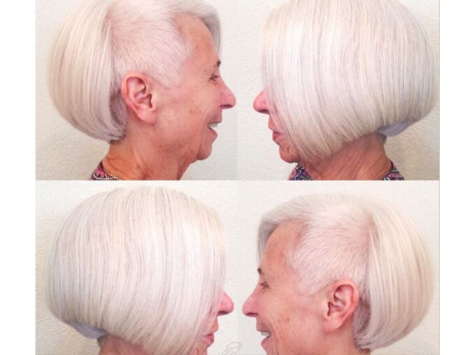 Sie sind wunderschön: acht Frauen im Ruhestand, die einen gewagten Haarschnitt wagten