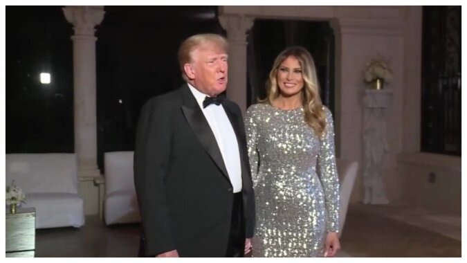 Donald und Melania Trump bei einer Silvesterparty. Quelle: WPTV