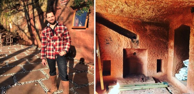 Ein Mann verwandelte die 700 Jahre alte Höhle in ein Traumhaus