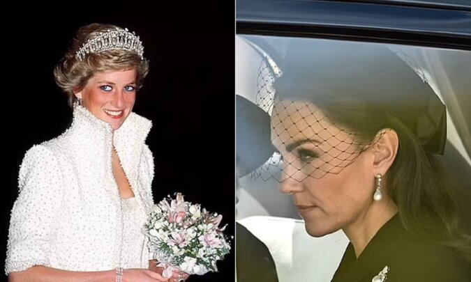 Kate Middleton und Prinzessin Diana. Quelle: dailymail.co.uk