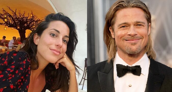 Brad Pitt und Ines de Ramon. Quelle: dailymail.co.uk