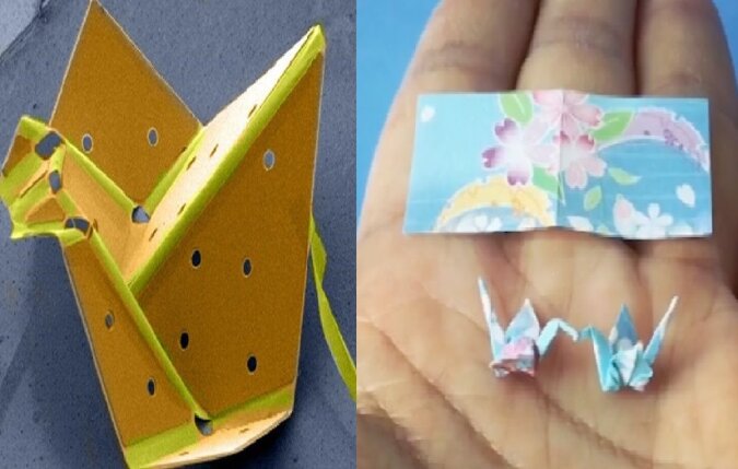 Der kleinste Origami-Vogel. Quelle: dailymail.co.uk