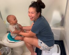 "Mein Baby ist erst einen Monat alt, aber es geht schon von alleine aufs Töpfchen: Das ist das Beste, was ich ihm beibringen konnte"