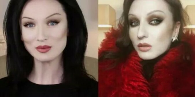 Eine junge Frau wusch das vielschichtige Make-up von ihrem Gesicht und ihre Freunde erkannten sie nicht