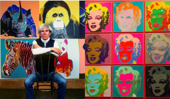 Andy Warhol und seine berühmten Werke. Quelle: mainstyles.сom