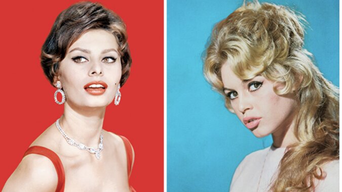 Brigitte Bardot und Sophia Loren. Quelle: www. mx.hola.сom