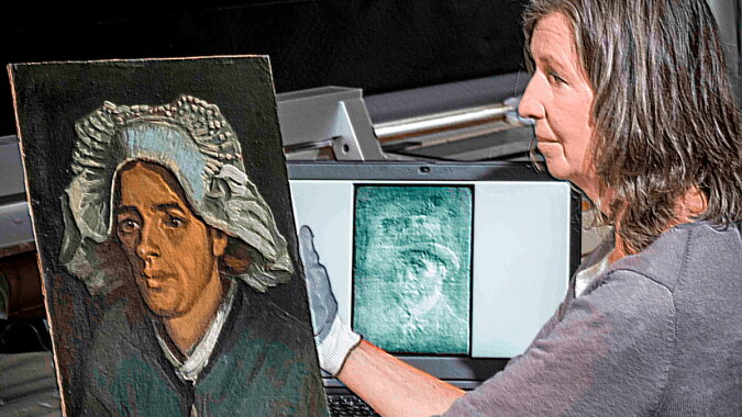 Das gefundene Selbstporträt von Vincent van Gogh. Quelle: focus.com