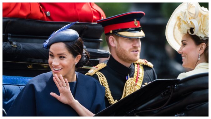 Meghan Markle, Prinz Harry und Kate Middleton. Quelle: Getty Images