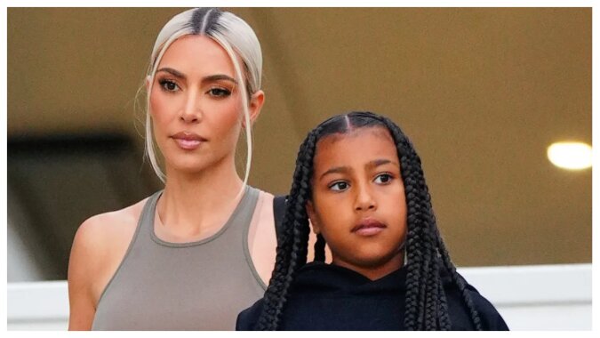Kim Kardashian und Tochter North West. Quelle: Getty Images