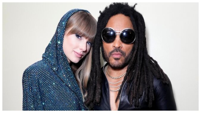 Lenny Kravitz und Sängerin Taylor Swift moderieren die Zeremonie. Quelle: Getty Images