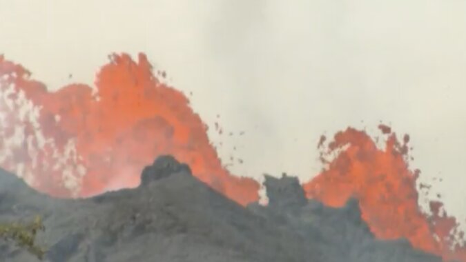 Vulkan Fagradalsfjall in Island. Quelle: Screenshot YouTube