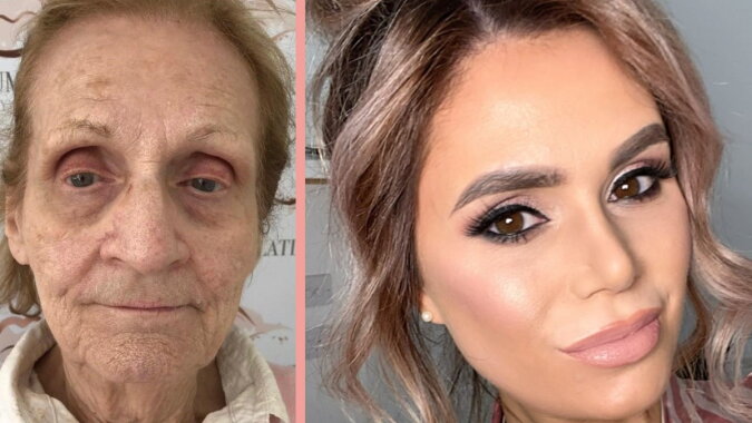 „Sie hat sich im Spiegel nicht wiedererkannt“: Visagistin verjüngte ihre 80-jährige Großmutter mit Hilfe von Kosmetik