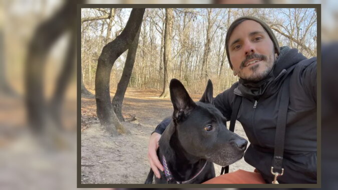 Lorenzo Buffa mit seinem Hund. Quelle: goodhouse