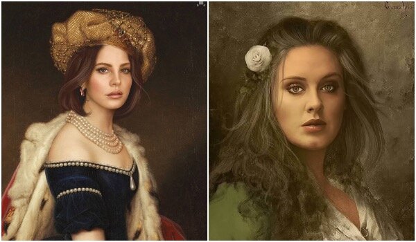 Lana Del Rey und Adele. Quelle:kyesone/instagram