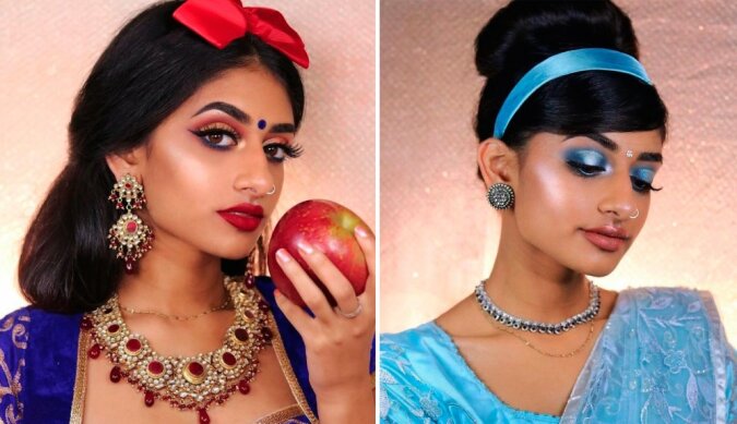 Kreative Persönlichkeit: Modell kreiert Bilder von Disney-Prinzessinnen "orientalisch"