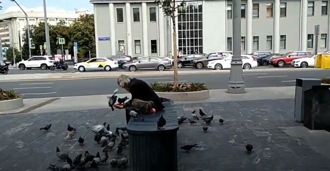 Der Mann war obdachlos und fütterte Tauben auf der Straße: Freunde erkannten ihn auf einem Foto in der Zeitung und nahmen ihn mit nach Hause