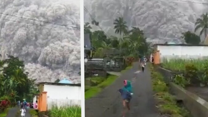 Der Ausbruch des Semeru-Vulkans in Indonesien. Quelle: focus.com