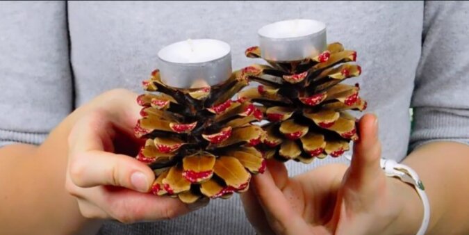 Für eine festliche Atmosphäre: einfache Möglichkeiten, mit den Händen einen schönen Kerzenhalter herzustellen
