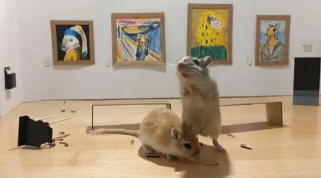 Warum man in London eine winzige Kunstgalerie für Mäuse eröffnet hat