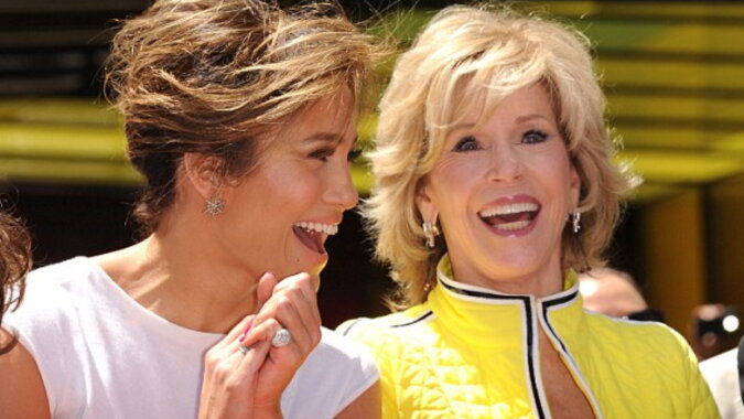 Jane Fonda und Jennifer Lopez. Quelle: dailymail.co.uk