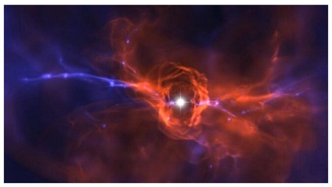 Die ersten Sterne im Universum. Quelle: BBC