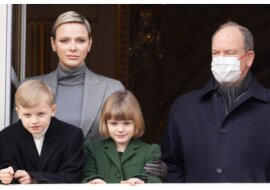 Fürstin Charlene von Monaco und ihre Familie. Quelle: Getty Images