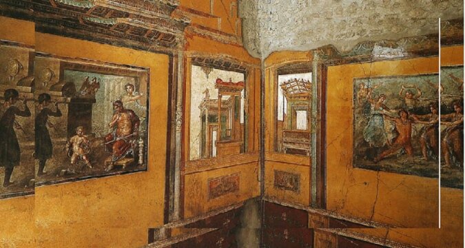 Fresken aus Pompeji. Quelle: dailymail.co.uk