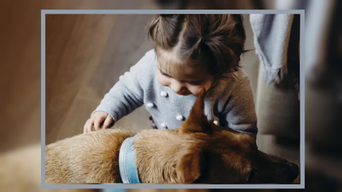 Ein Mädchen mit einem Hund. Quelle: goodhouse