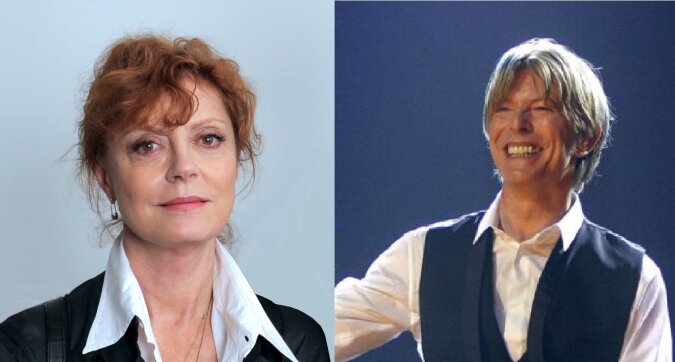 Susan Sarandon und David Bowie. Quelle: dailymail.co.uk