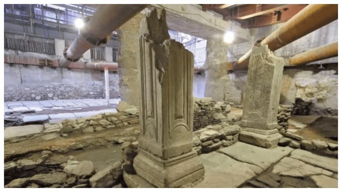 Archäologische Schätze der antiken Stadt Thessaloniki. Quelle: AMETRO