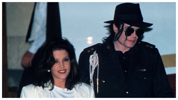 Lisa Marie Presley und ihr zweiter Ehemann Michael Jackson.  Quelle: Getty Images