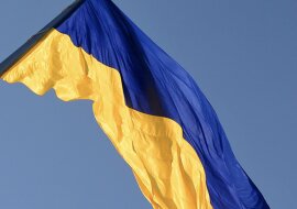 Die Flagge der Ukraine.  Quelle: pinterest.сom