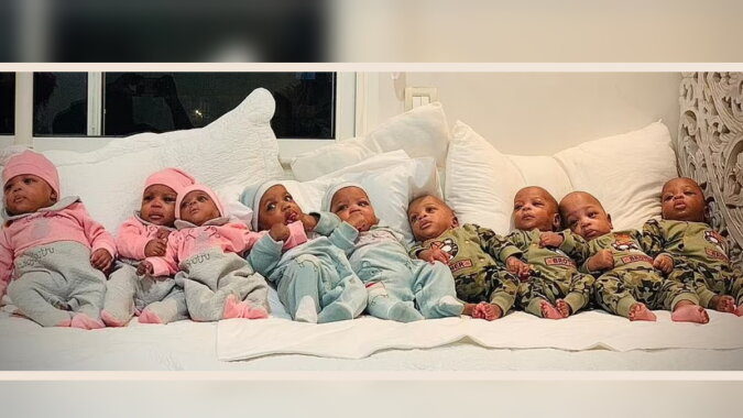 Neun Kinder von Halima Cisse. Quelle: reporteri.com