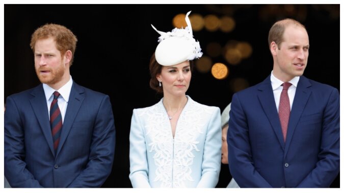 Prinz Harry, Kate Middleton und Prinz William. Quelle: Getty Images
