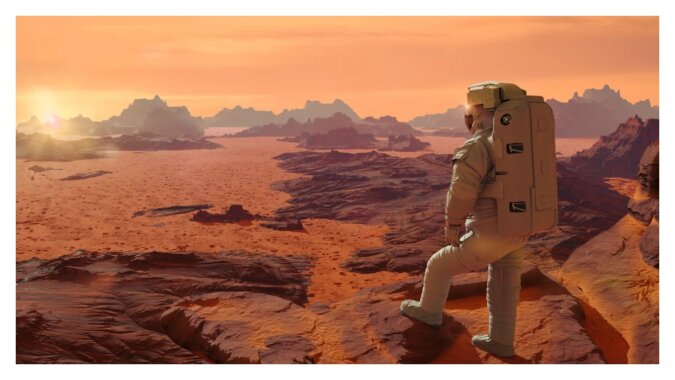 Astronauten auf dem Mars. Quelle:NASA