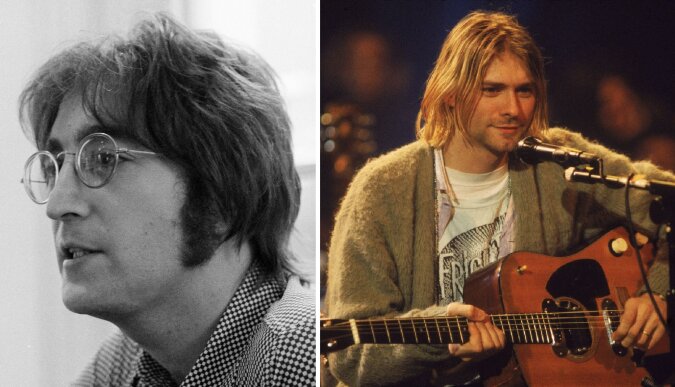 John Lennon und Kurt Cobain. Quelle: dailymail.co.uk