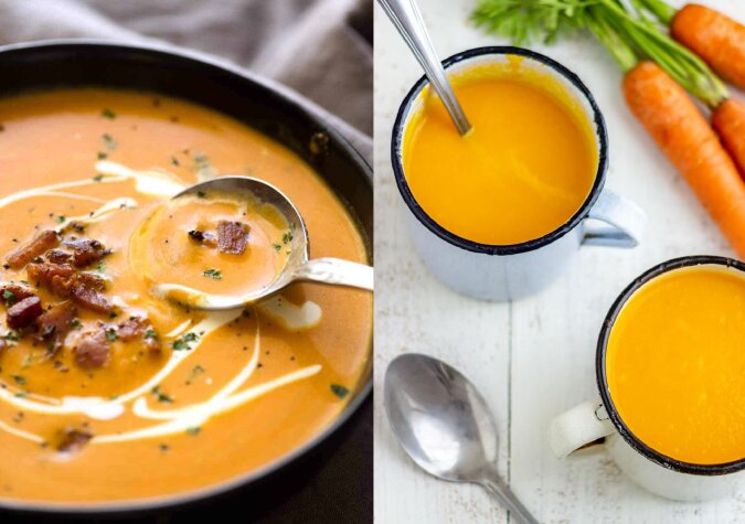 Karotten-Süßkartoffel-Suppe. Quelle: dailymail.co.uk