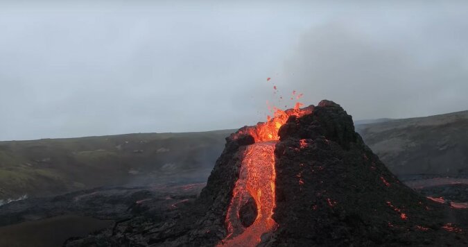 Der Vulkan Fagradalsfjall. Quelle: Screenshot YouTube