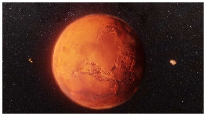 Neue Struktur auf dem Mars entdeckt. Quelle:NASA